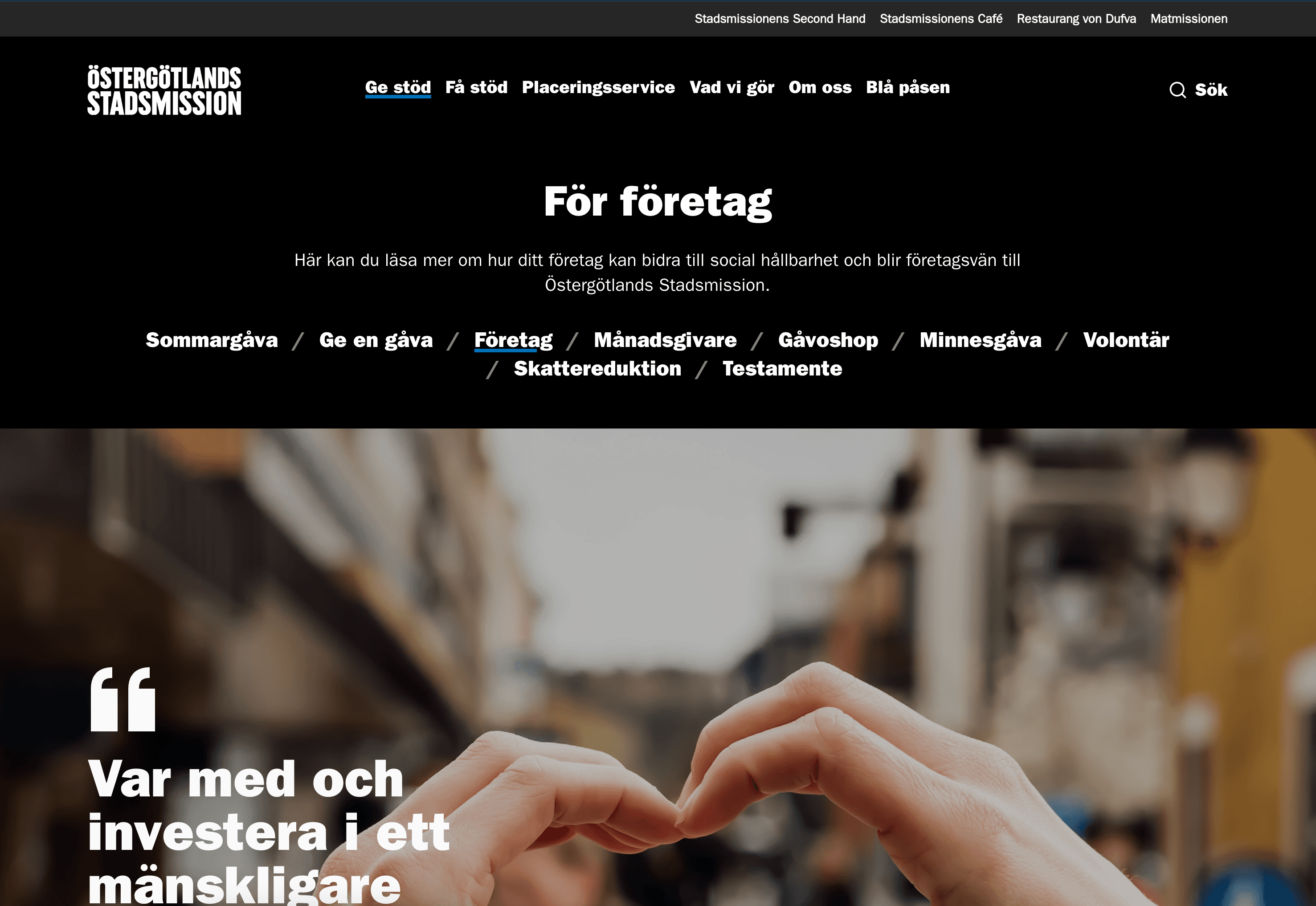 Stadsmissionen Östergötland